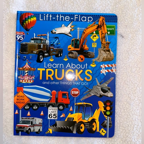 New Flip-The-Flap Learn about Trucks Book - Picture 4 of 7